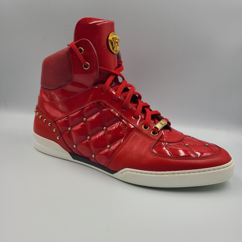 Versace men’s sneakers size 13 Pre-owned With OG Box dust bag and A card